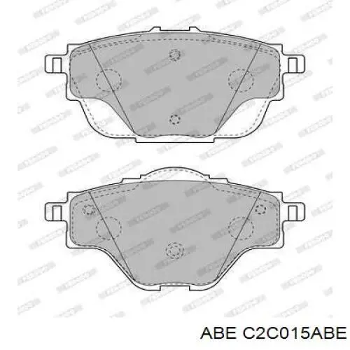 C2C015ABE ABE Колодки гальмівні задні, дискові