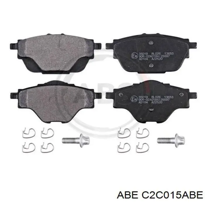 Задні гальмівні колодки ABE C2C015ABE ціна, від 25.53 USD
