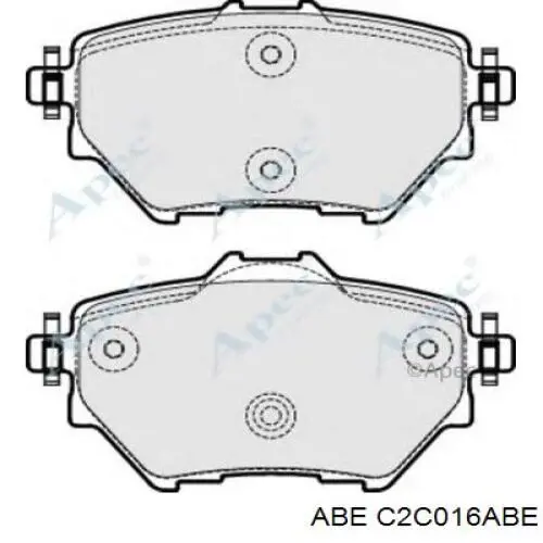 Задні гальмівні колодки C2C016ABE ABE