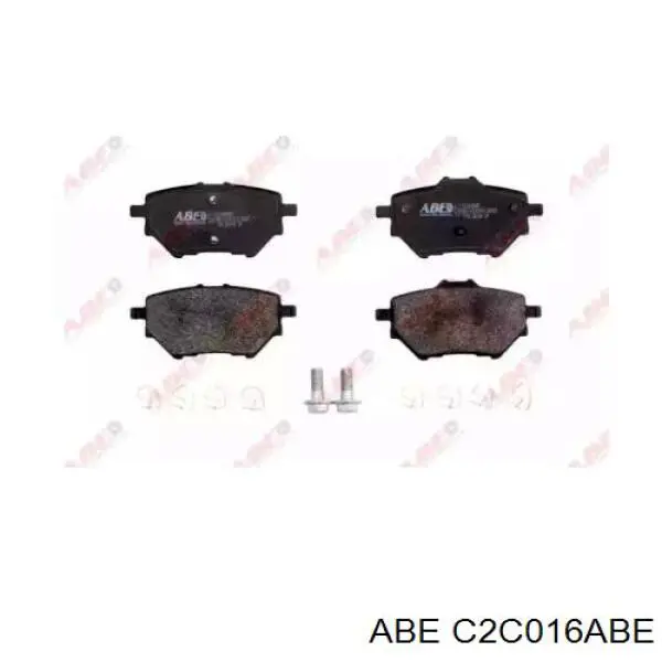 C2C016ABE ABE Колодки гальмівні задні, дискові