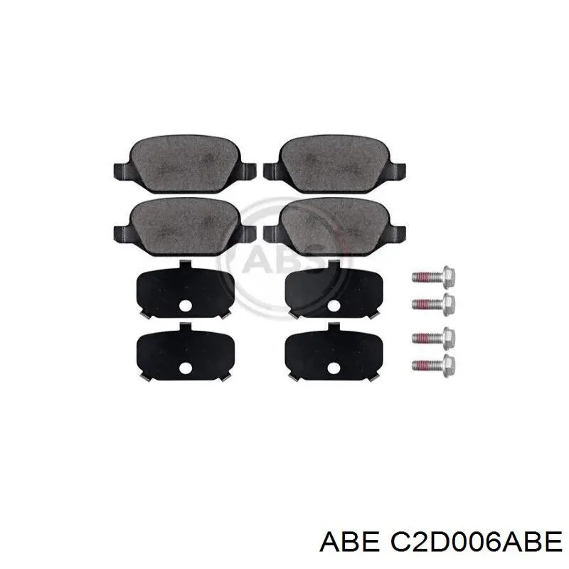Купити C2D006ABE ABE Задні колодки