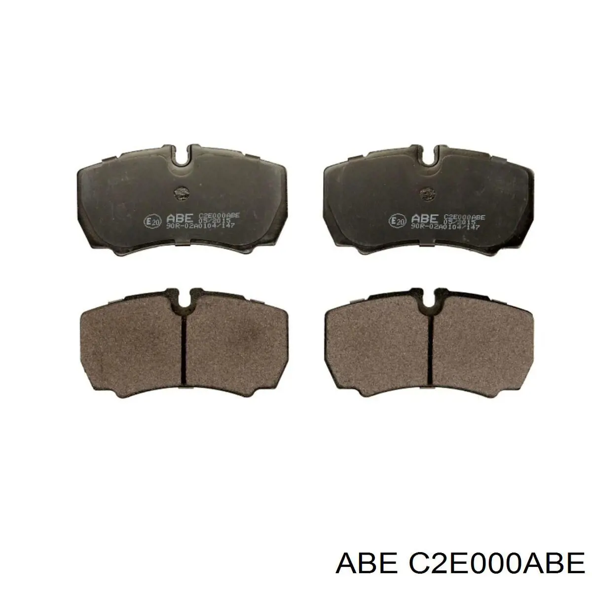 C2E000ABE ABE Колодки гальмівні задні, дискові