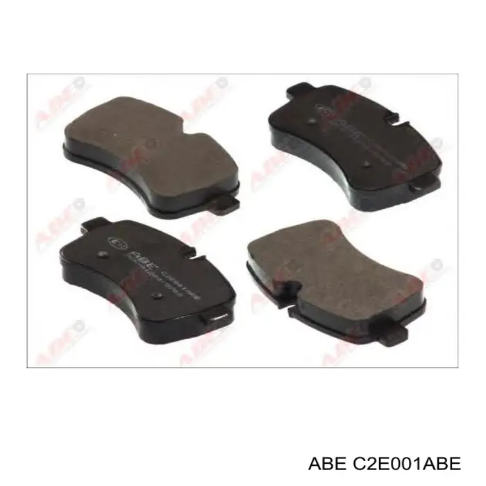 C2E001ABE ABE Колодки гальмівні задні, дискові