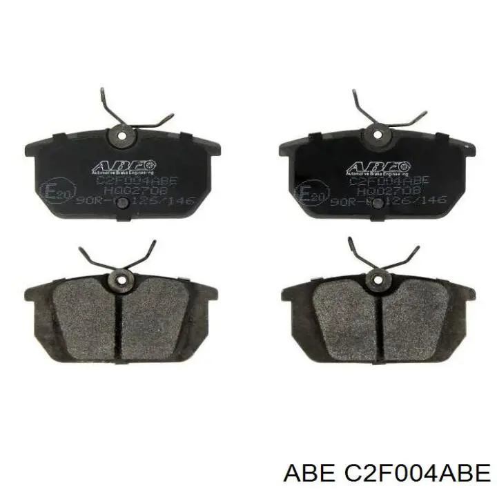 C2F004ABE ABE колодки гальмові задні, дискові