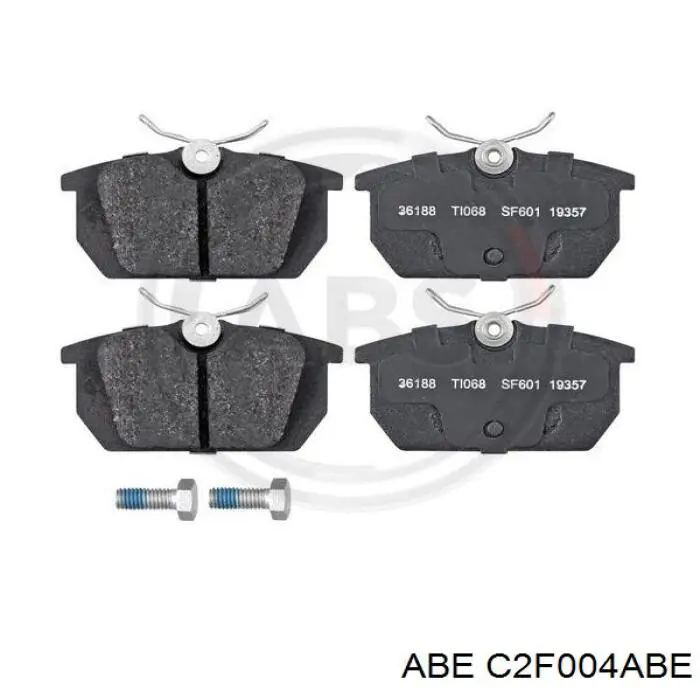 Задні гальмівні колодки ABE C2F004ABE ціна, від 14.40 USD