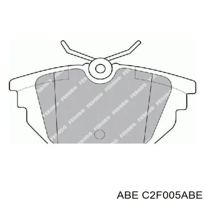 Задні гальмівні колодки ABE C2F005ABE ціна, від 13.37 USD