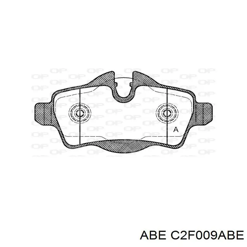 Купити C2F009ABE ABE Задні колодки
