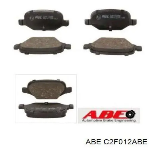 Купити C2F012ABE ABE Задні колодки