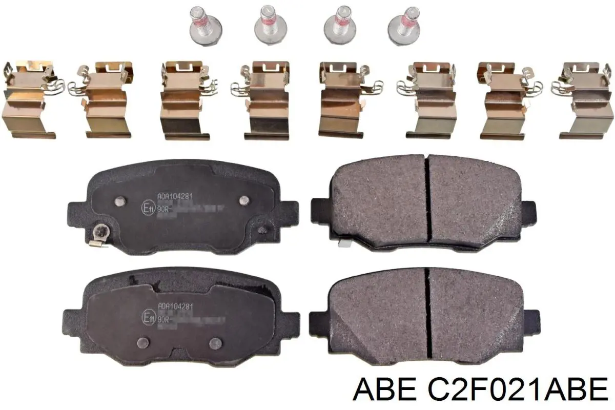C2F021ABE ABE колодки гальмові задні, дискові