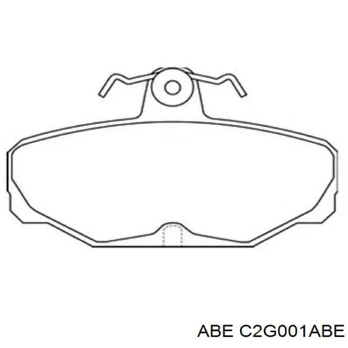 Задні гальмівні колодки C2G001ABE ABE
