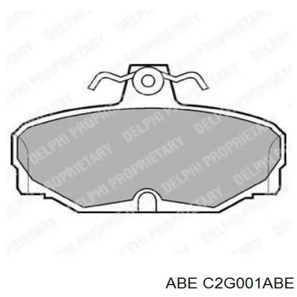 C2G001ABE ABE колодки гальмові задні, дискові