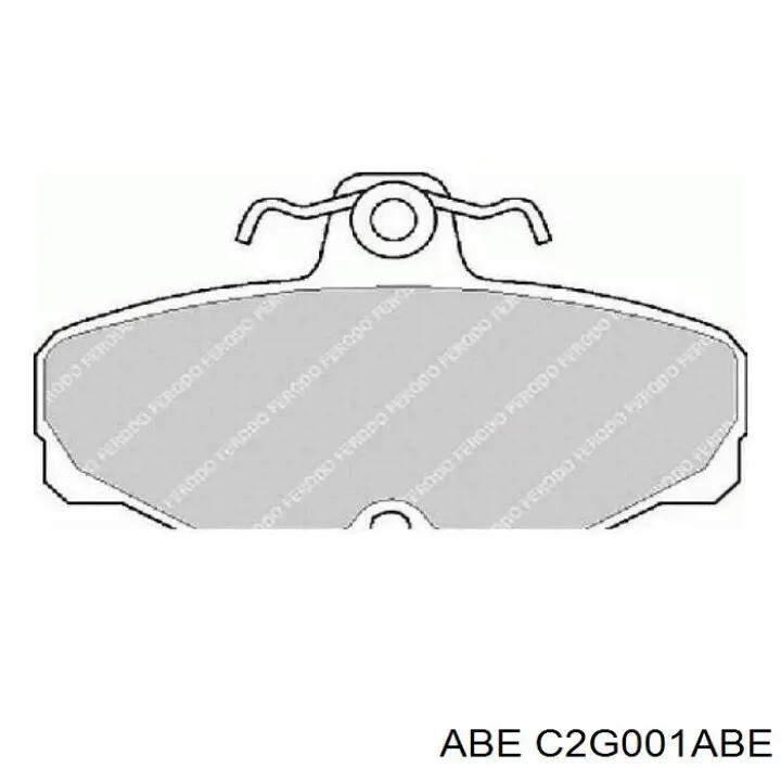 Задні гальмівні колодки ABE C2G001ABE ціна, від 11.89 USD