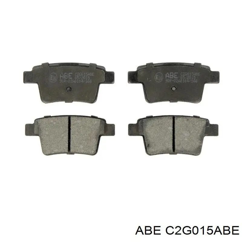 C2G015ABE ABE колодки гальмові задні, дискові