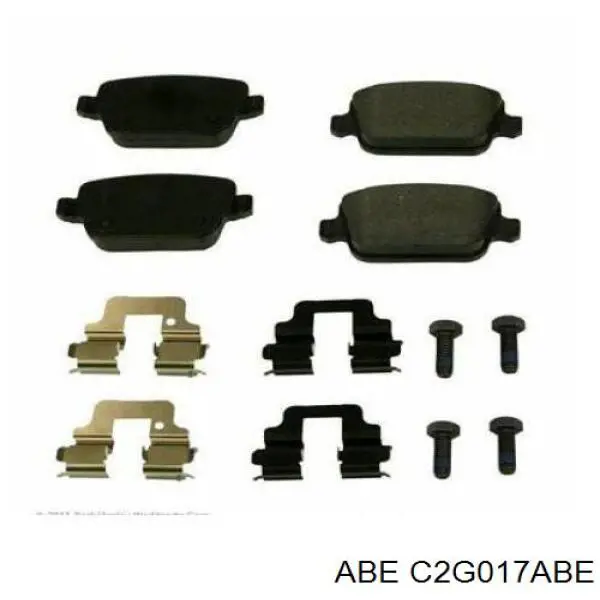 Задні гальмівні колодки C2G017ABE ABE