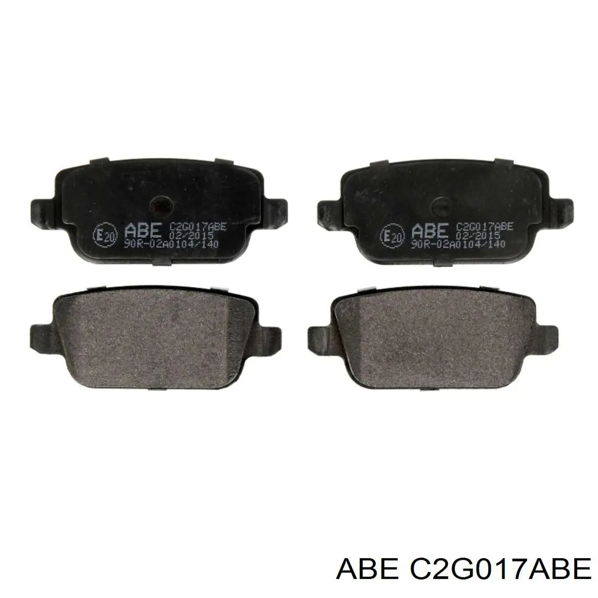 C2G017ABE ABE колодки гальмові задні, дискові