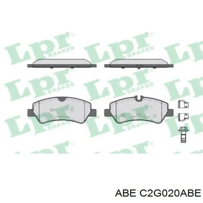 Задні гальмівні колодки C2G020ABE ABE