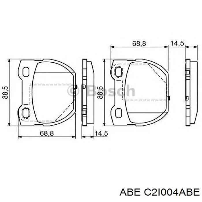 Купити C2I004ABE ABE Задні колодки