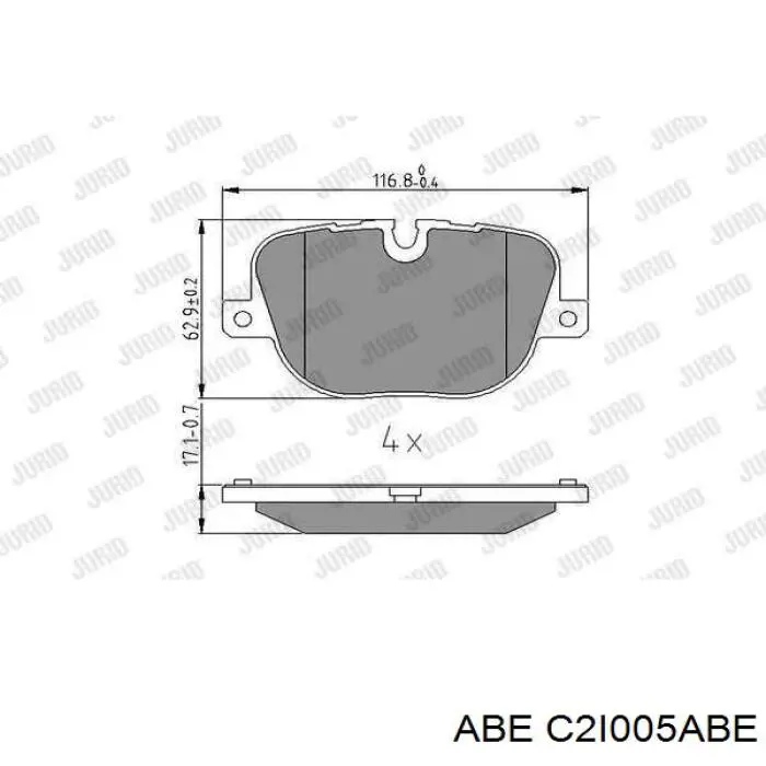 Купити C2I005ABE ABE Задні колодки