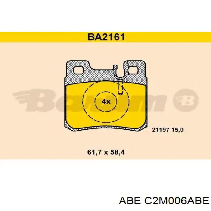 LPR05P428 LPR Колодки гальмівні задні, дискові