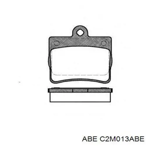 C2M013ABE ABE колодки гальмові задні, дискові