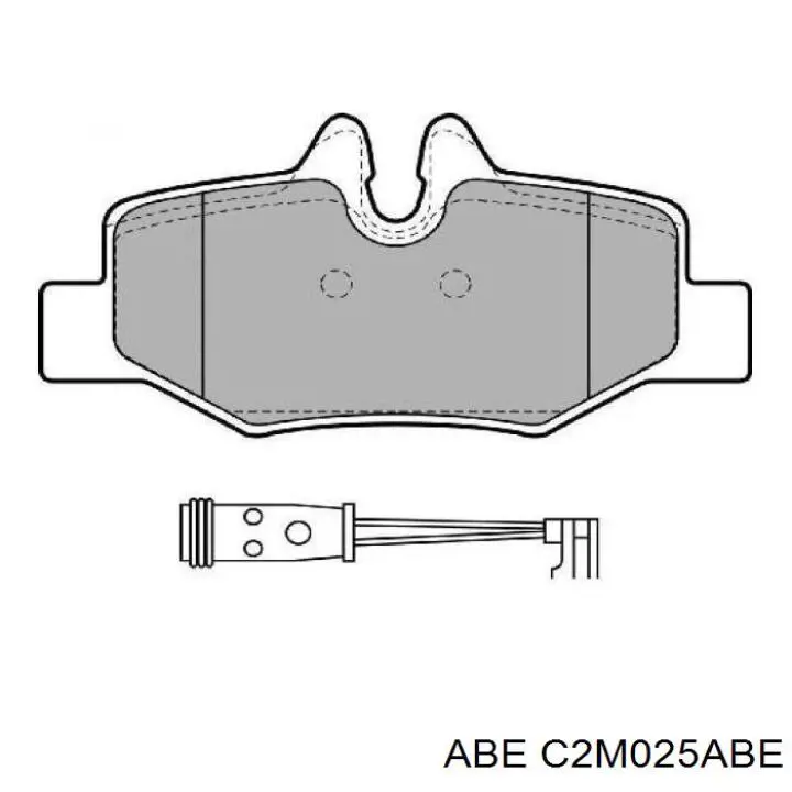 Задні гальмівні колодки C2M025ABE ABE