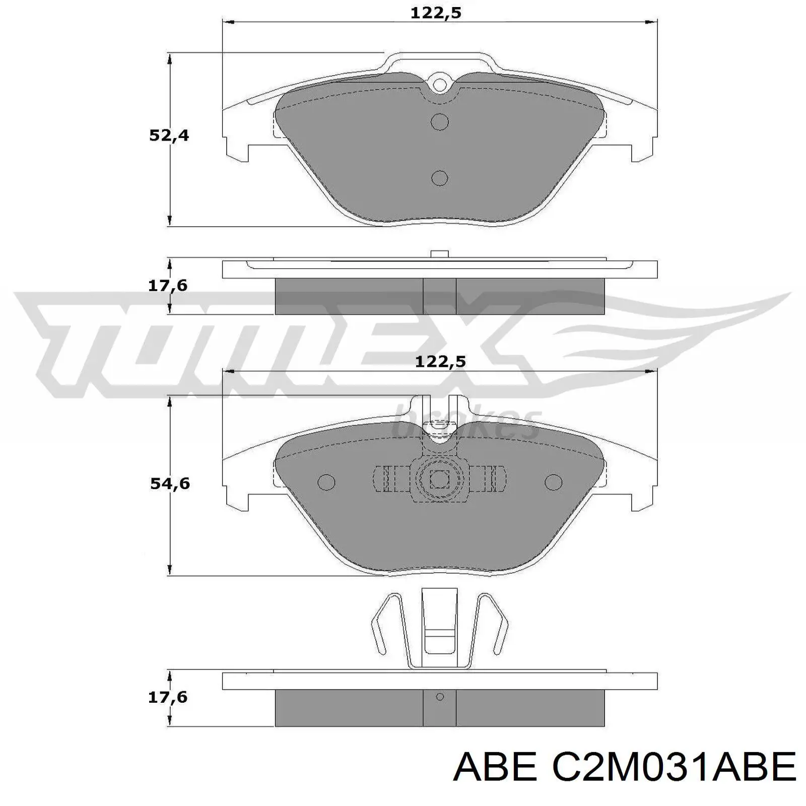 Купити C2M031ABE ABE Задні колодки