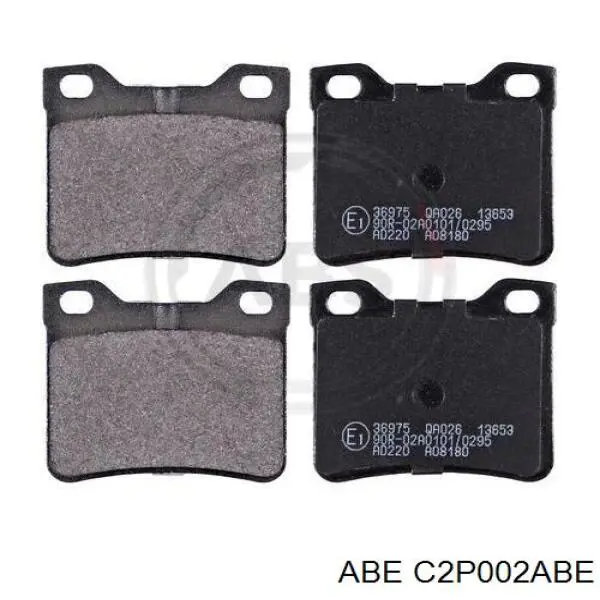 Задні гальмівні колодки ABE C2P002ABE ціна, від 13.05 USD