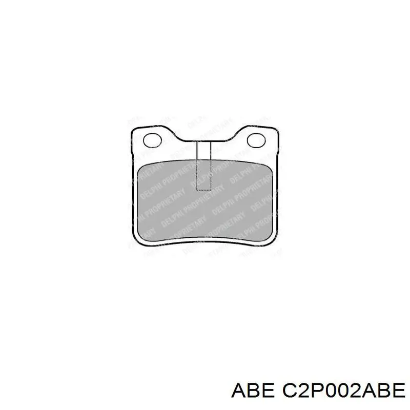 Задні гальмівні колодки C2P002ABE ABE