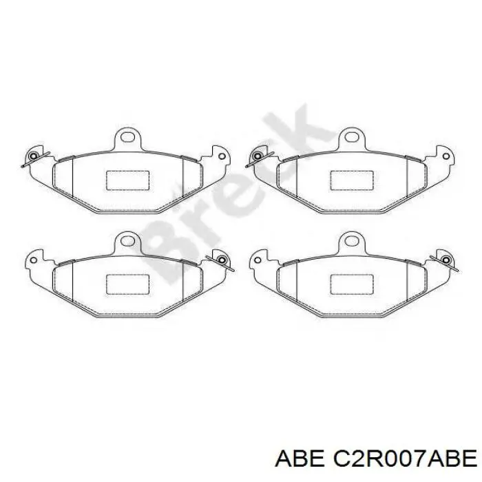 Купити C2R007ABE ABE Задні колодки