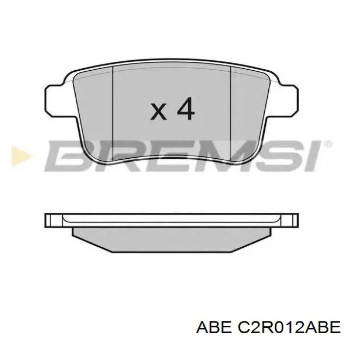 Купити C2R012ABE ABE Задні колодки