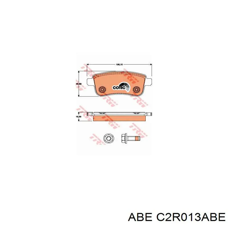 Купити C2R013ABE ABE Задні колодки