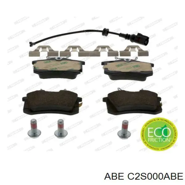 Задні гальмівні колодки ABE C2S000ABE ціна, від 16.76 USD