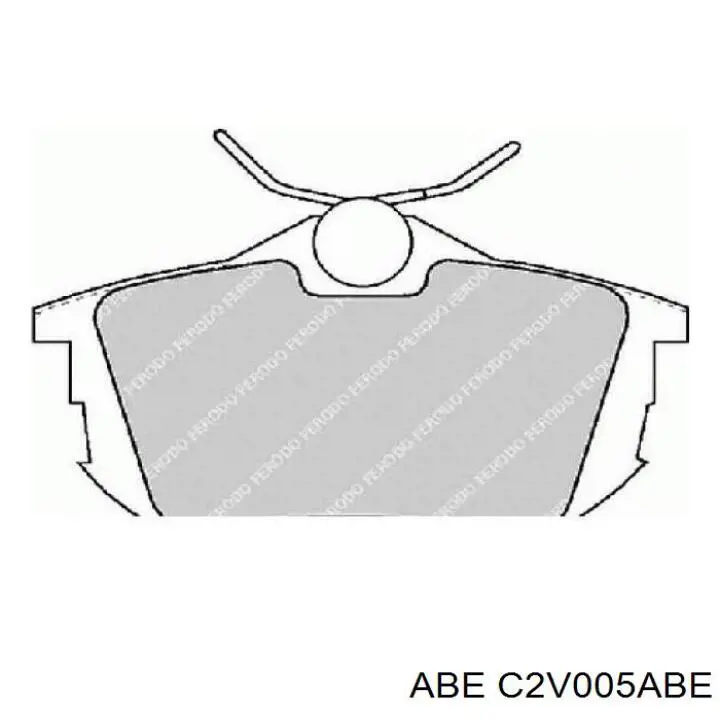 Купити C2V005ABE ABE Задні колодки