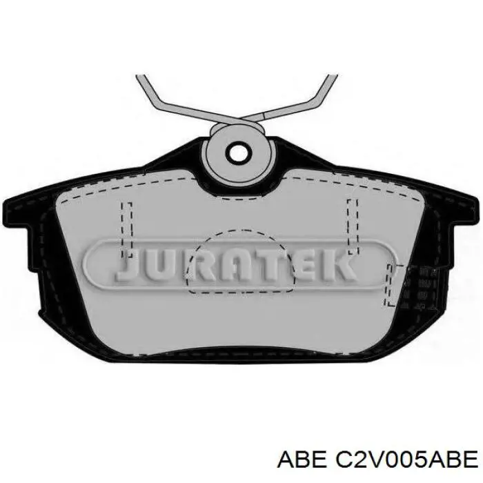 C2V005ABE ABE Колодки гальмівні задні, дискові