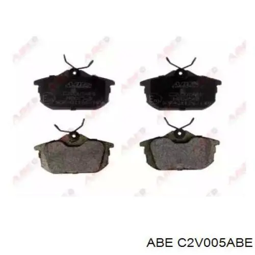 Задні гальмівні колодки ABE C2V005ABE ціна, від 15.53 USD