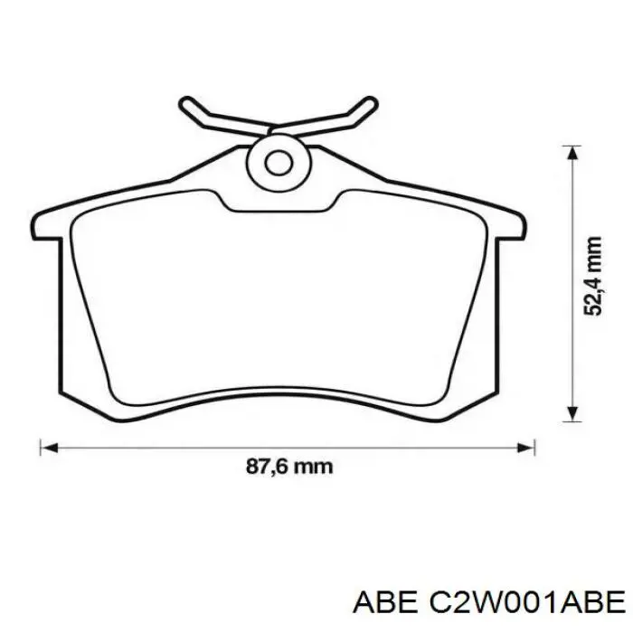 Задні гальмівні колодки ABE C2W001ABE ціна, від 12.50 USD