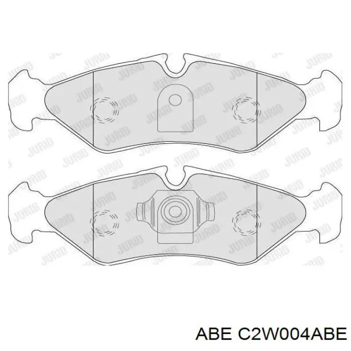C2W004ABE ABE Колодки гальмівні задні, дискові