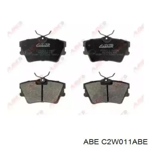 Задні гальмівні колодки C2W011ABE ABE