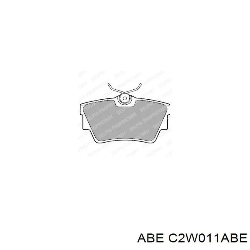 Купити C2W011ABE ABE Задні колодки