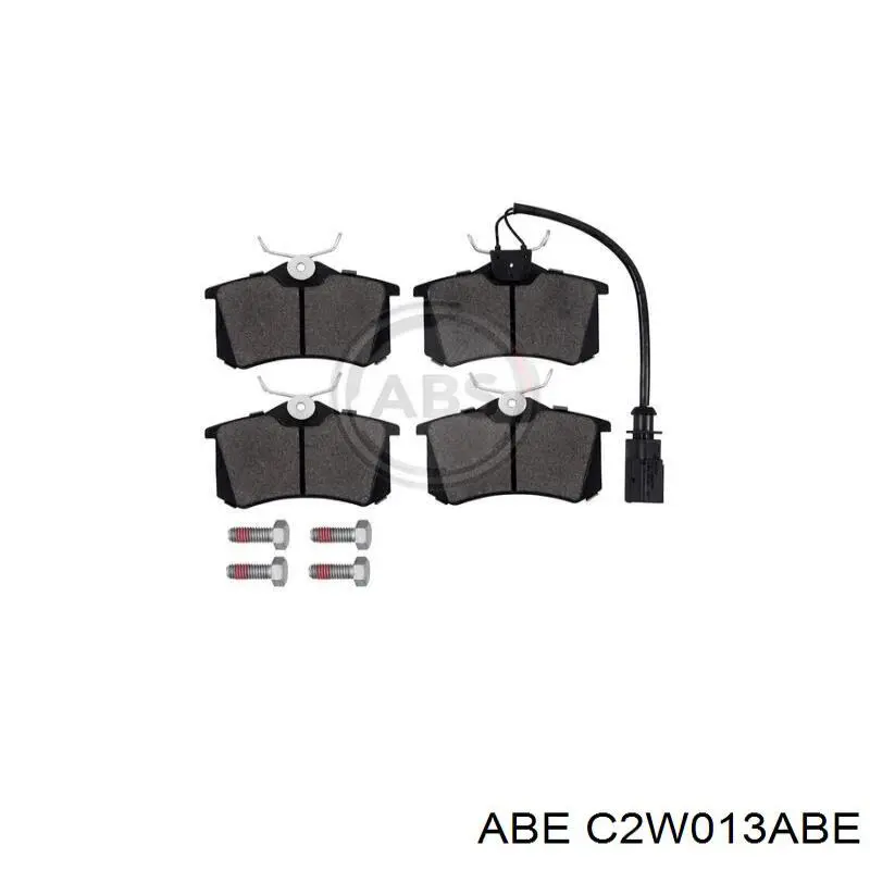 Задні гальмівні колодки C2W013ABE ABE