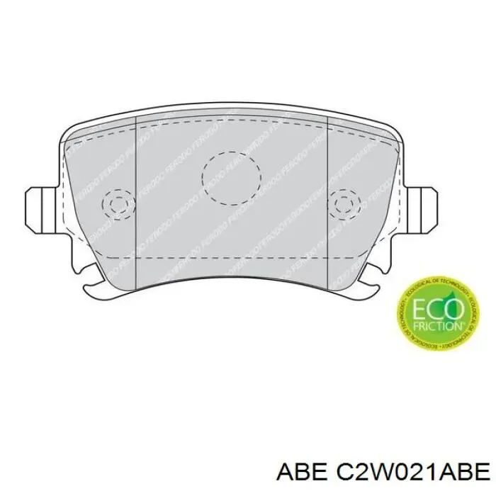 Купити C2W021ABE ABE Задні колодки