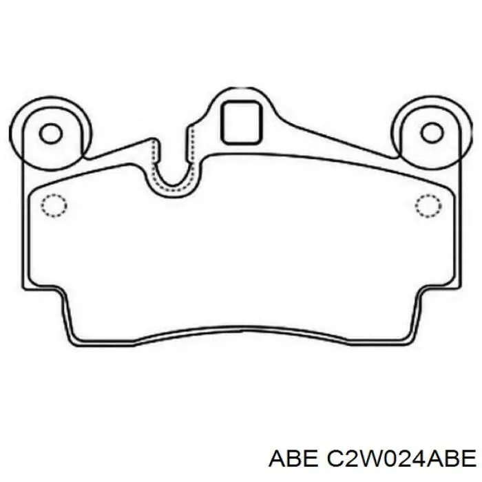 Задні гальмівні колодки C2W024ABE ABE