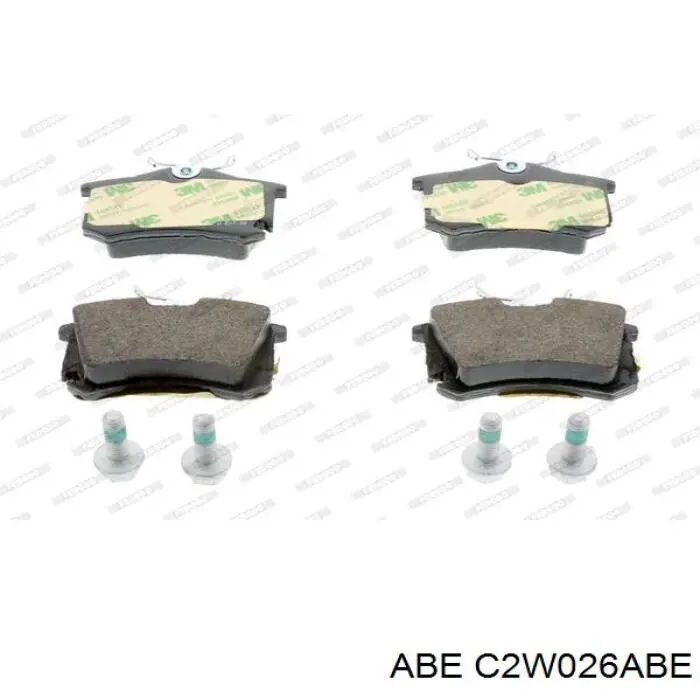 Задні гальмівні колодки ABE C2W026ABE ціна, від 14.76 USD
