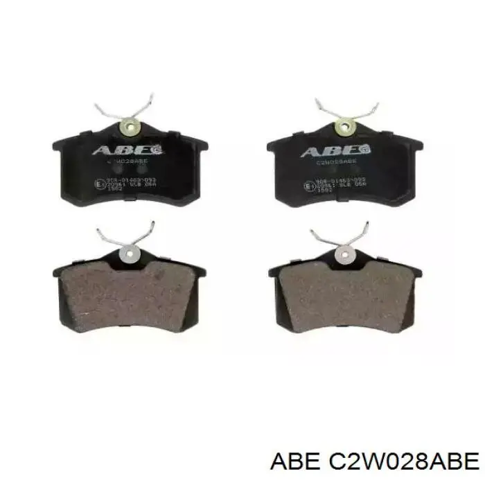 C2W028ABE ABE колодки гальмові задні, дискові