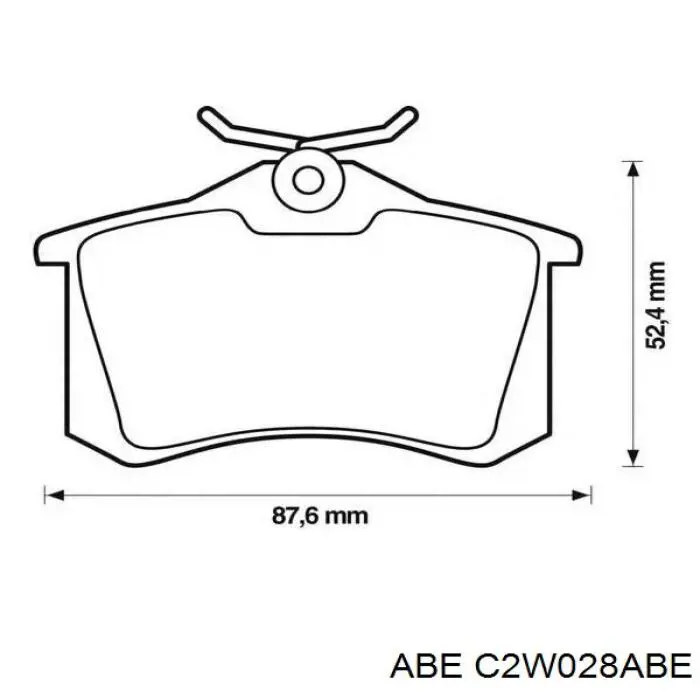 Купити C2W028ABE ABE Задні колодки