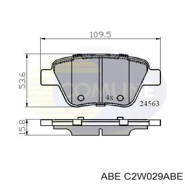 Купити C2W029ABE ABE Задні колодки