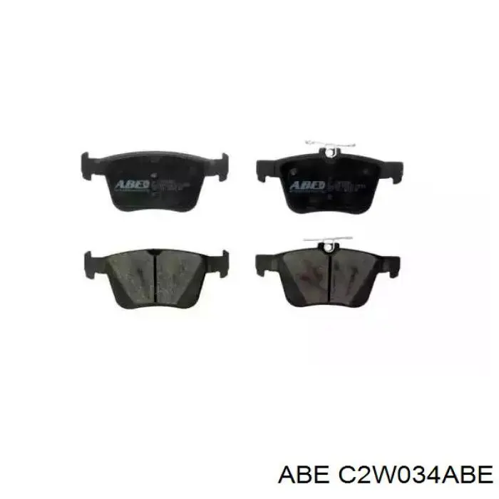 Задні гальмівні колодки ABE C2W034ABE ціна, від 15.48 USD