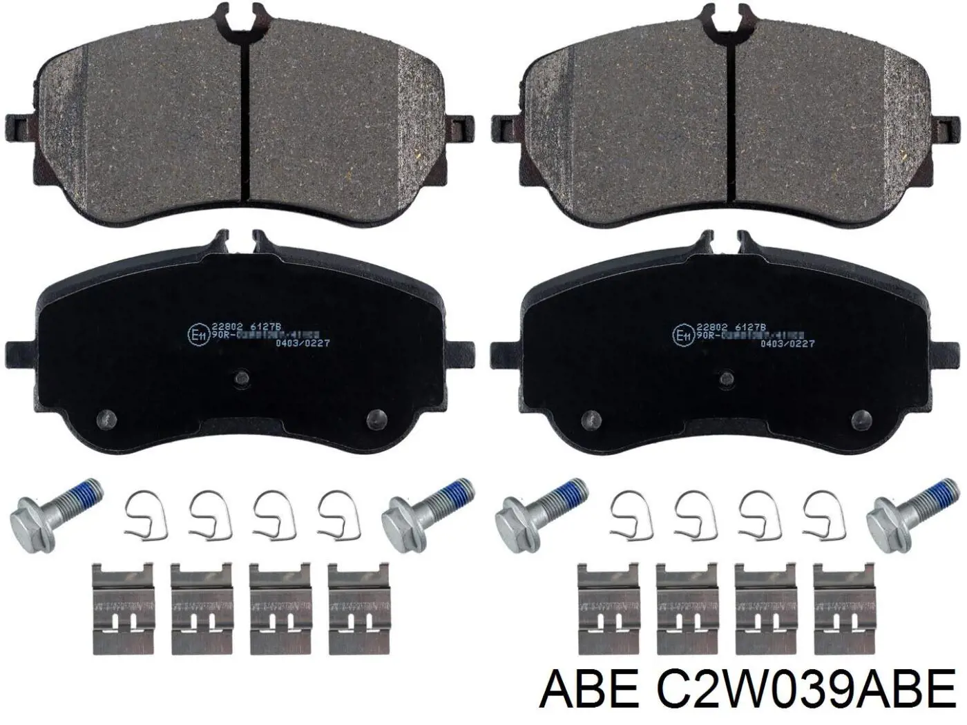 Задні гальмівні колодки ABE C2W039ABE ціна, від 32.98 USD