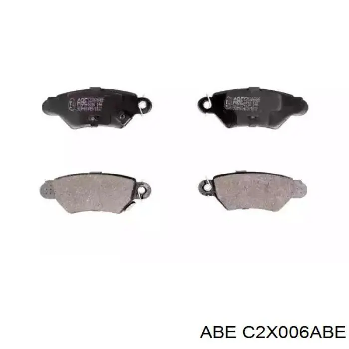 C2X006ABE ABE колодки гальмові задні, дискові