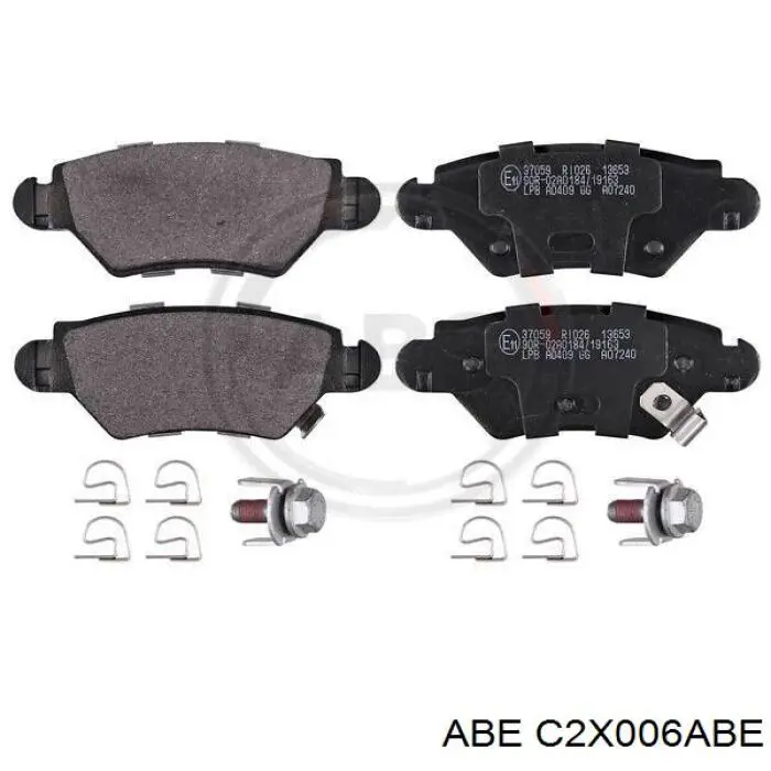Задні гальмівні колодки ABE C2X006ABE ціна, від 14.54 USD